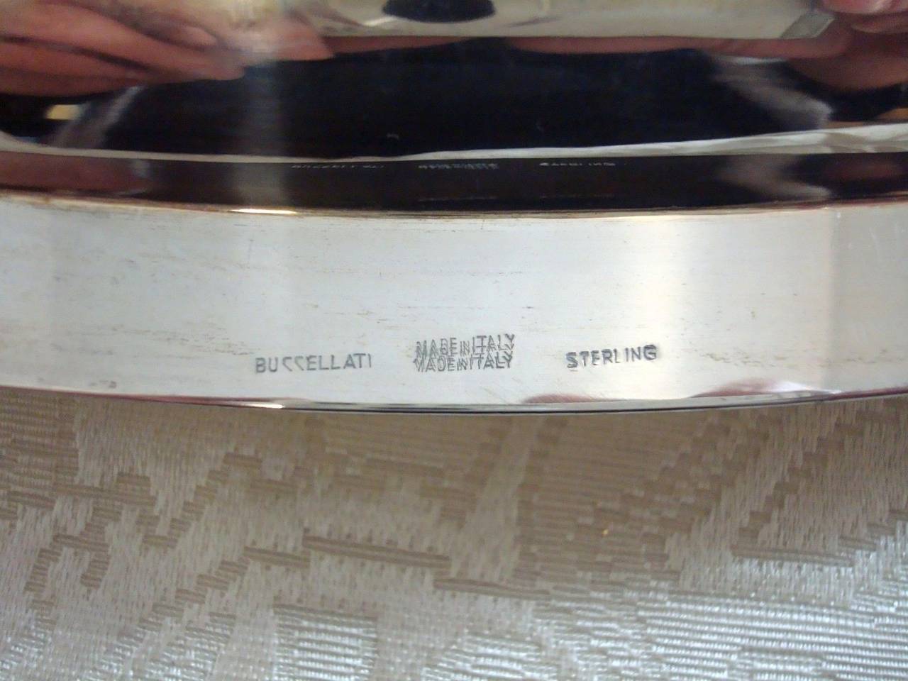 Buccellati Sterling Silver Italy Italian Tea Tray Hollowware 1