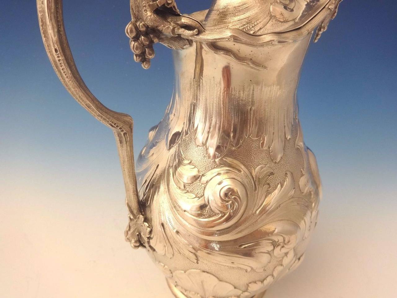 Tiffany & Co. Sterling Silver Water Pitcher Lid with Figural Finial 2