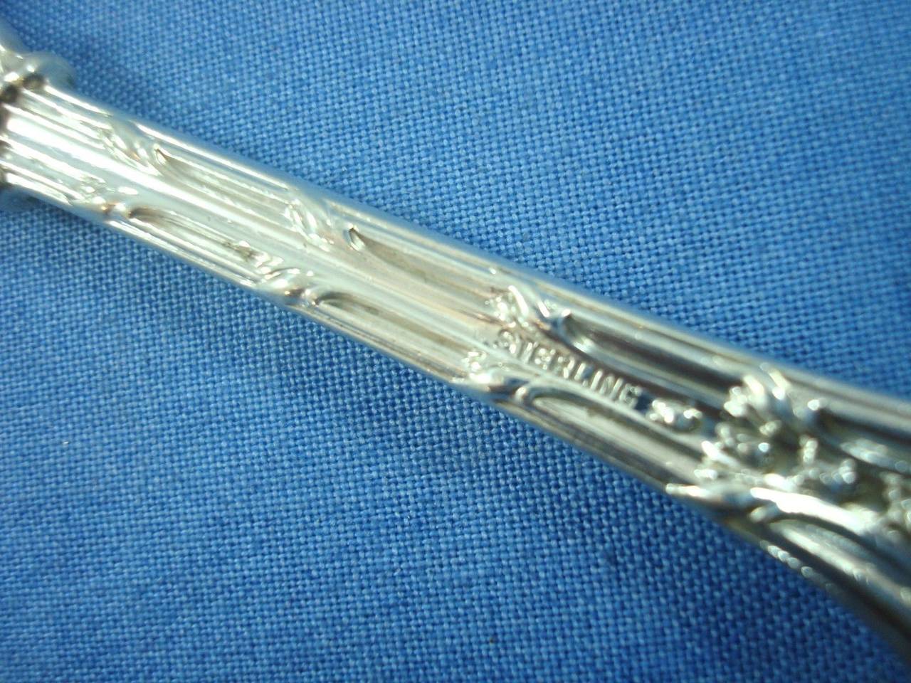 King Edward by Whiting Sterling Silver Flatware Set Service Banquet Size Massive 4