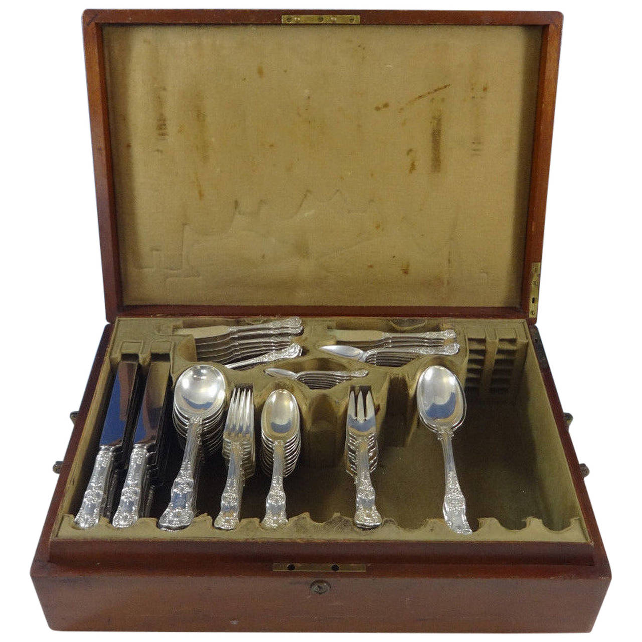 English King by Tiffany and Co. Sterling Silver Flatware Set 12 Service