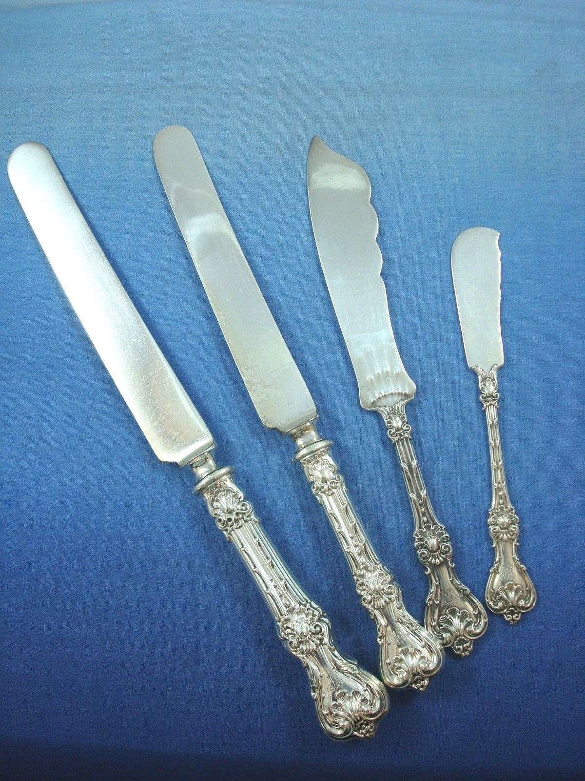 King Edward by Whiting Sterling Silver Flatware Set Service Banquet Size Massive In Excellent Condition In Big Bend, WI