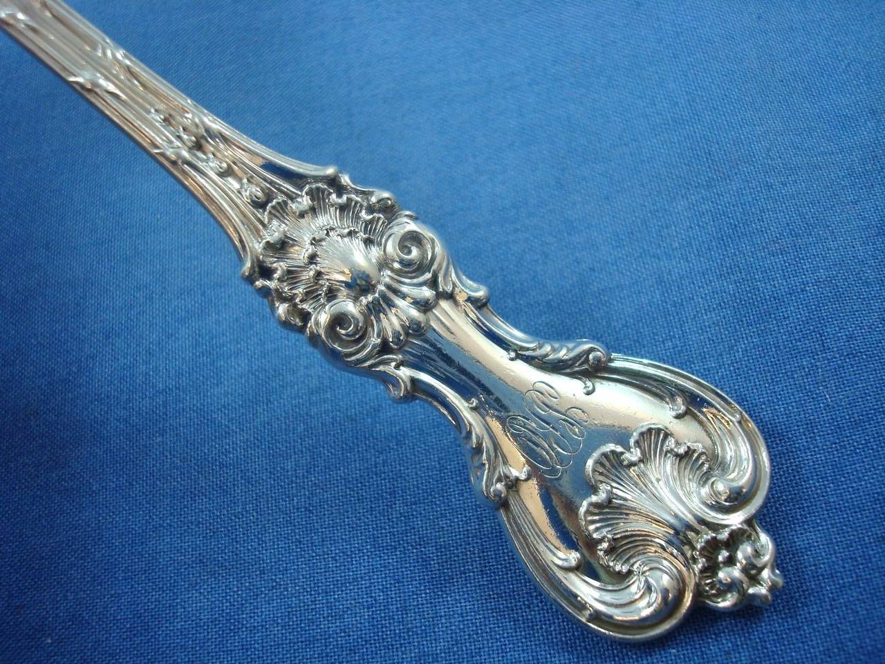 King Edward by Whiting Sterling Silver Flatware Set Service Banquet Size Massive 1