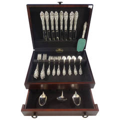 Antique Love Disarmed by Reed & Barton Sterling Silver Flatware Set Eight Service 36 Pcs