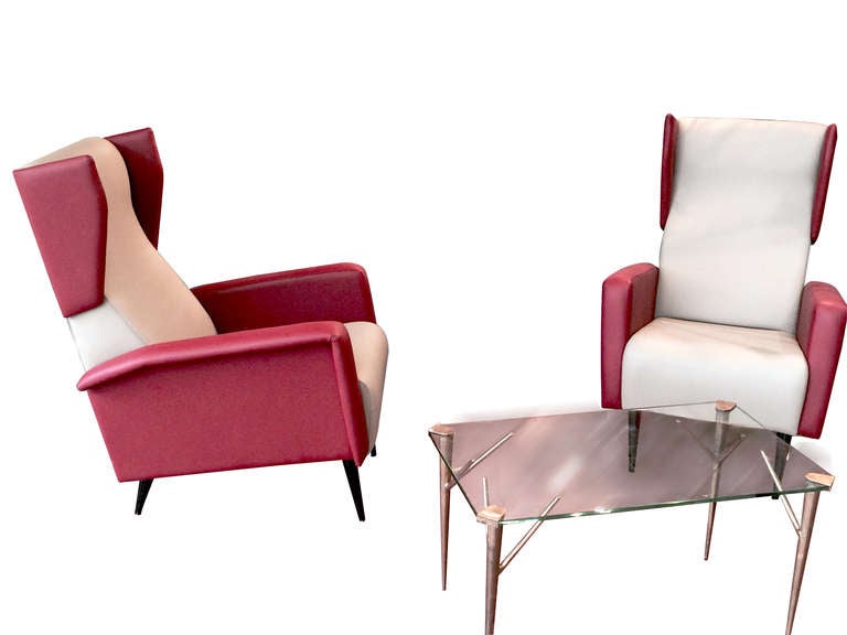 Gio Ponti Armchairs Pair