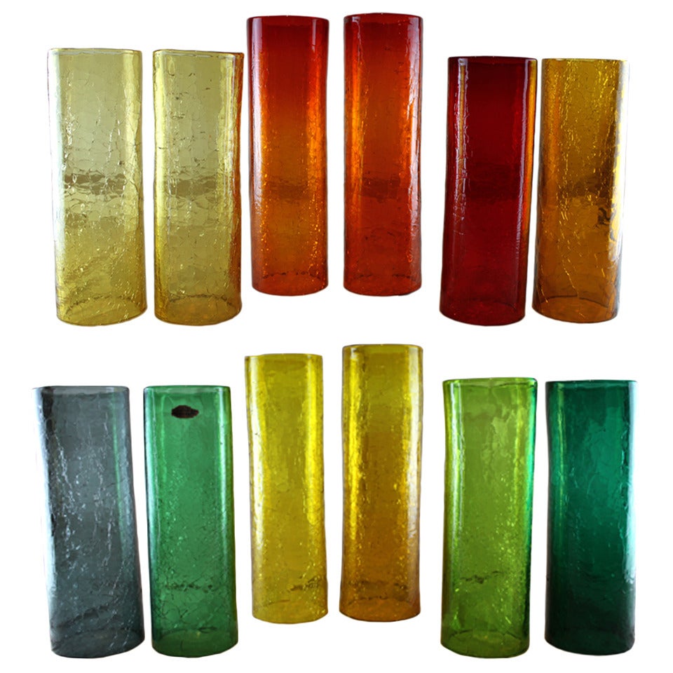 Collection of Blenko Hurricane Glasses at 1stDibs