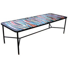 Italian Enameled Coffee Table 1