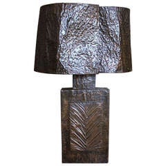 Oversized Copper Table Lamp