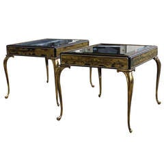 Pair of Bernhard Rohne for Mastercraft End Tables