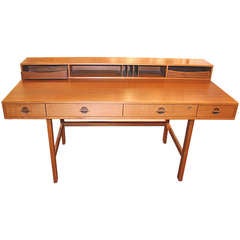 Teak and Walnut Flip Top Desk Jens Quistgaard for Lovig Teak and Walnut Flip Top Desk Jens Quistgaard for Lovig