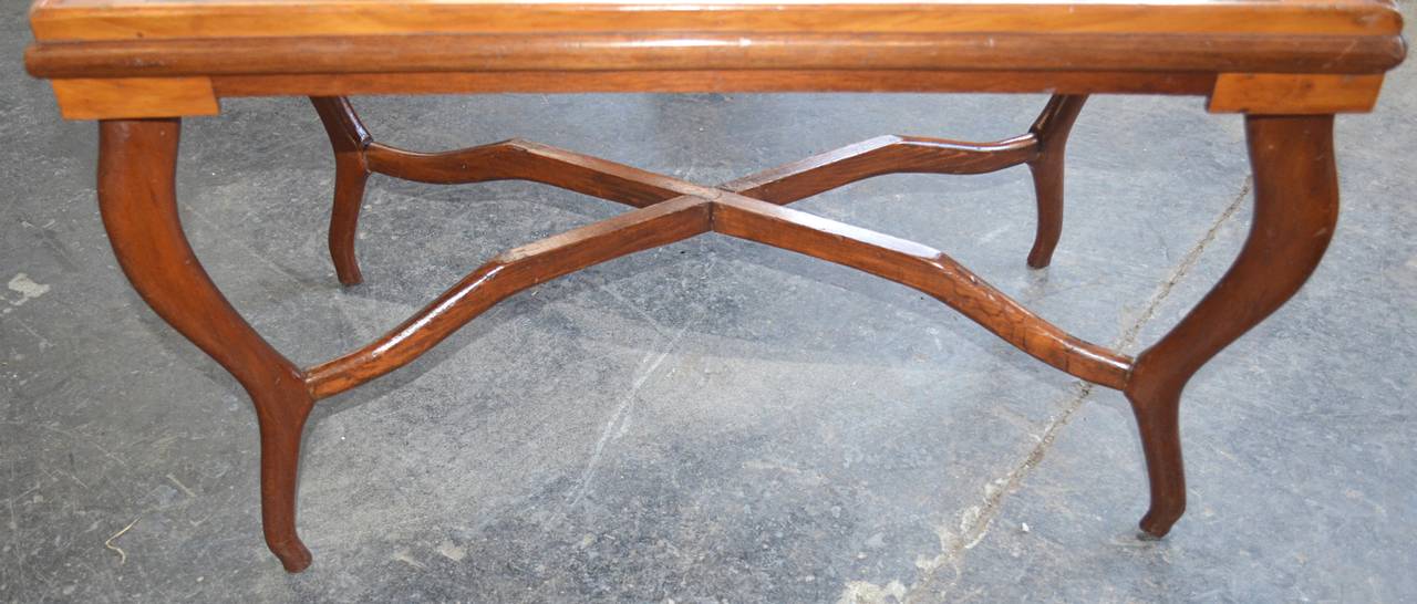 American Folk Art Parquetry Occasional Table In Excellent Condition For Sale In Hudson, NY