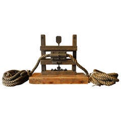 Antique Rope Pull Exercise Machine