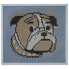 Bulldog Portrait Mosaic