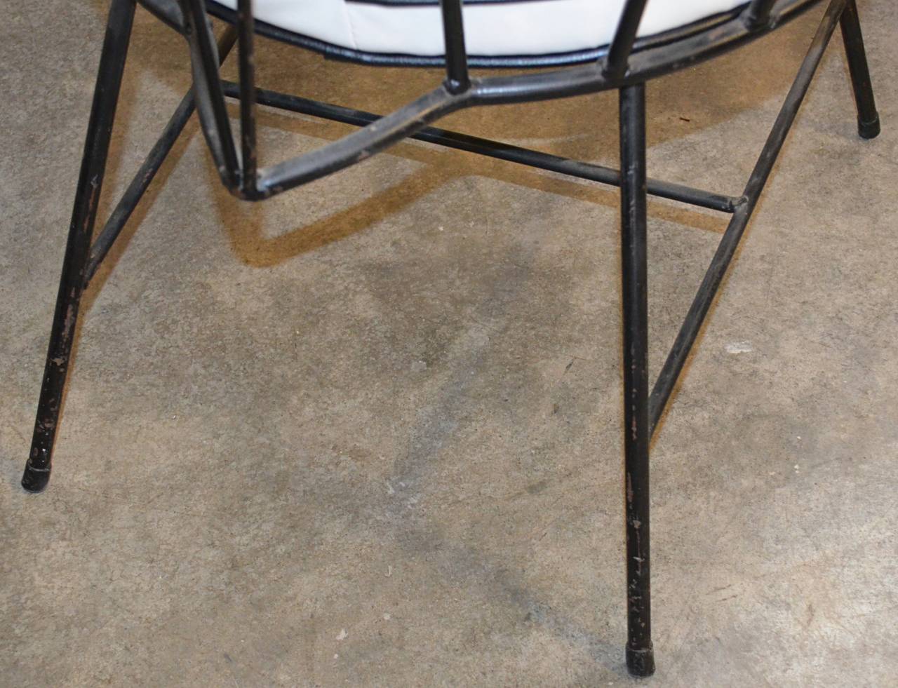 Mid-20th Century Set of Four Iron and Ash Arm Chairs by Richard McCarthy for Selrite