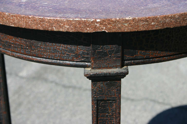 Pair of Marble Top Tall Tables In Good Condition For Sale In Hudson, NY