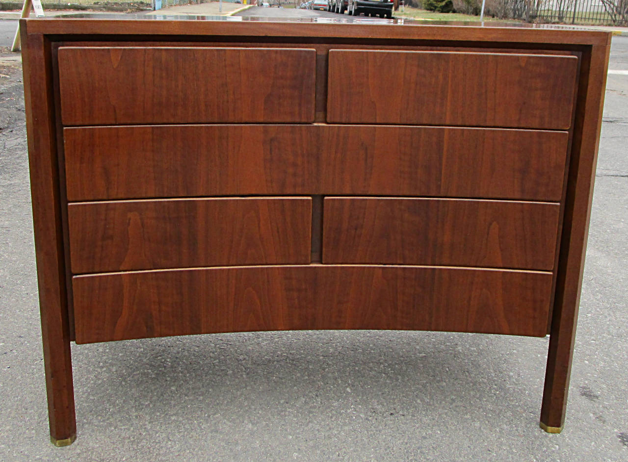 Walnut Gentleman's Chest on Chest by Edmond Spence