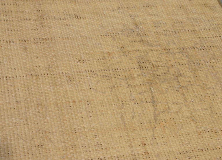 Mid-Century Modern Grass Cloth Lacquered Dresser