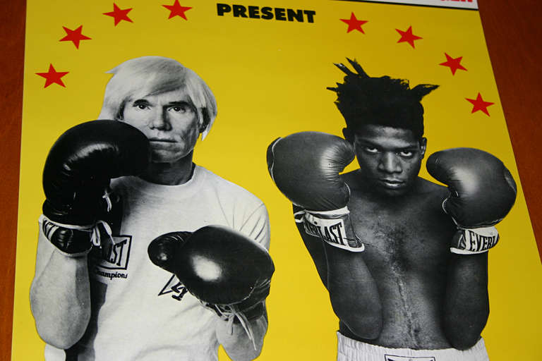warhol basquiat boxing poster