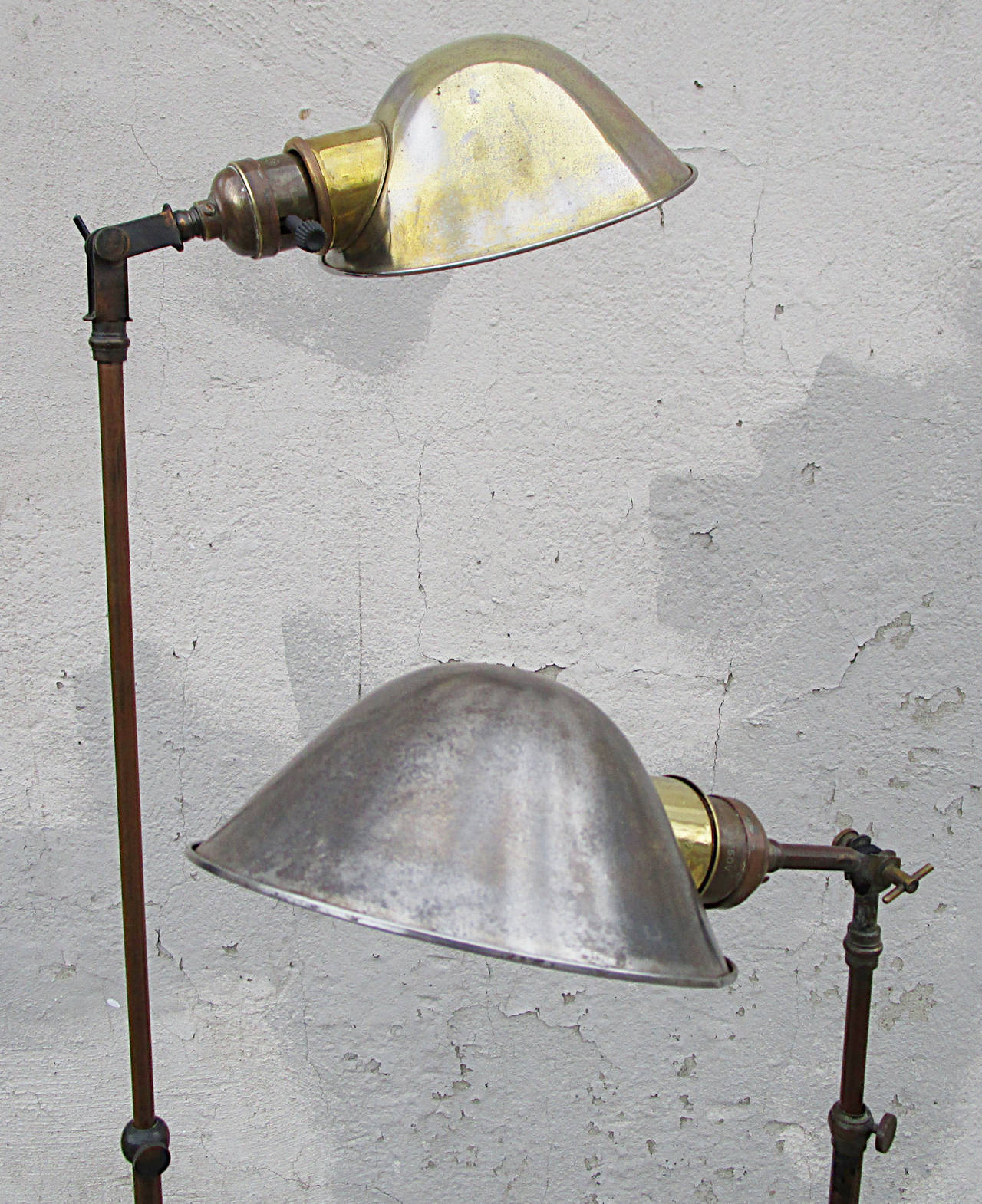 Near Pair of Pacific Electric Adjustable Floor Lamps For Sale 1