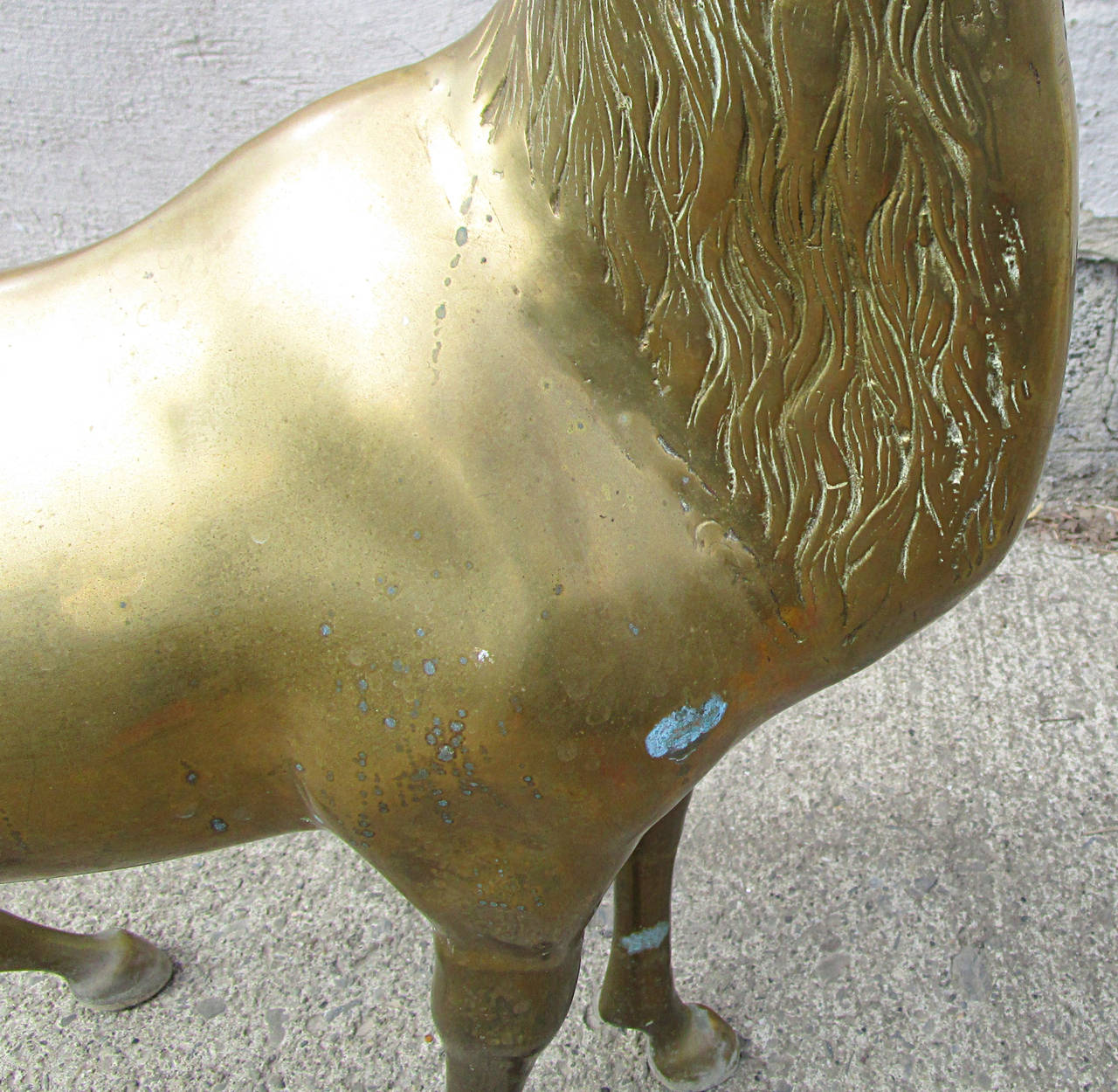 brass elk statue