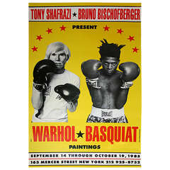 Warhol Basquiat Exhibition Poster