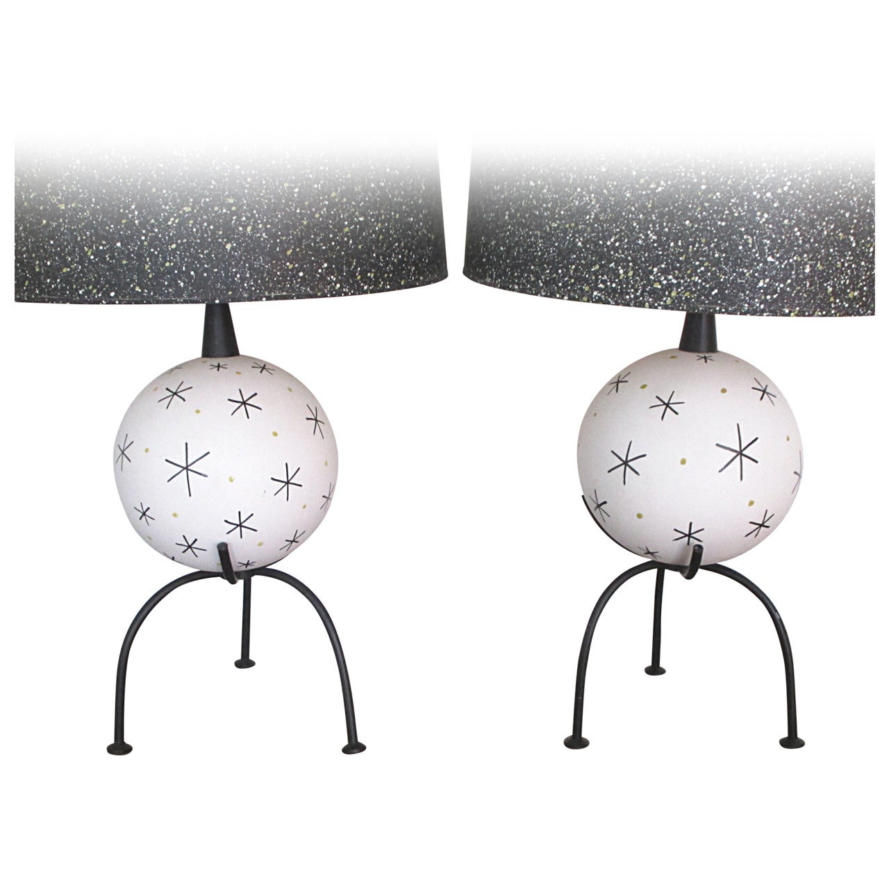 Pair of Atomic Age Table Lamps For Sale