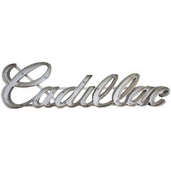 Vintage Great Cadillac Dealership Sign