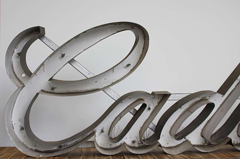 Mid-20th Century Great Cadillac Dealership Sign