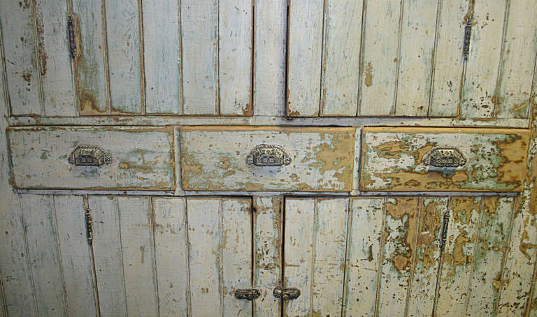 19th Century New York Painted Cupboard 2