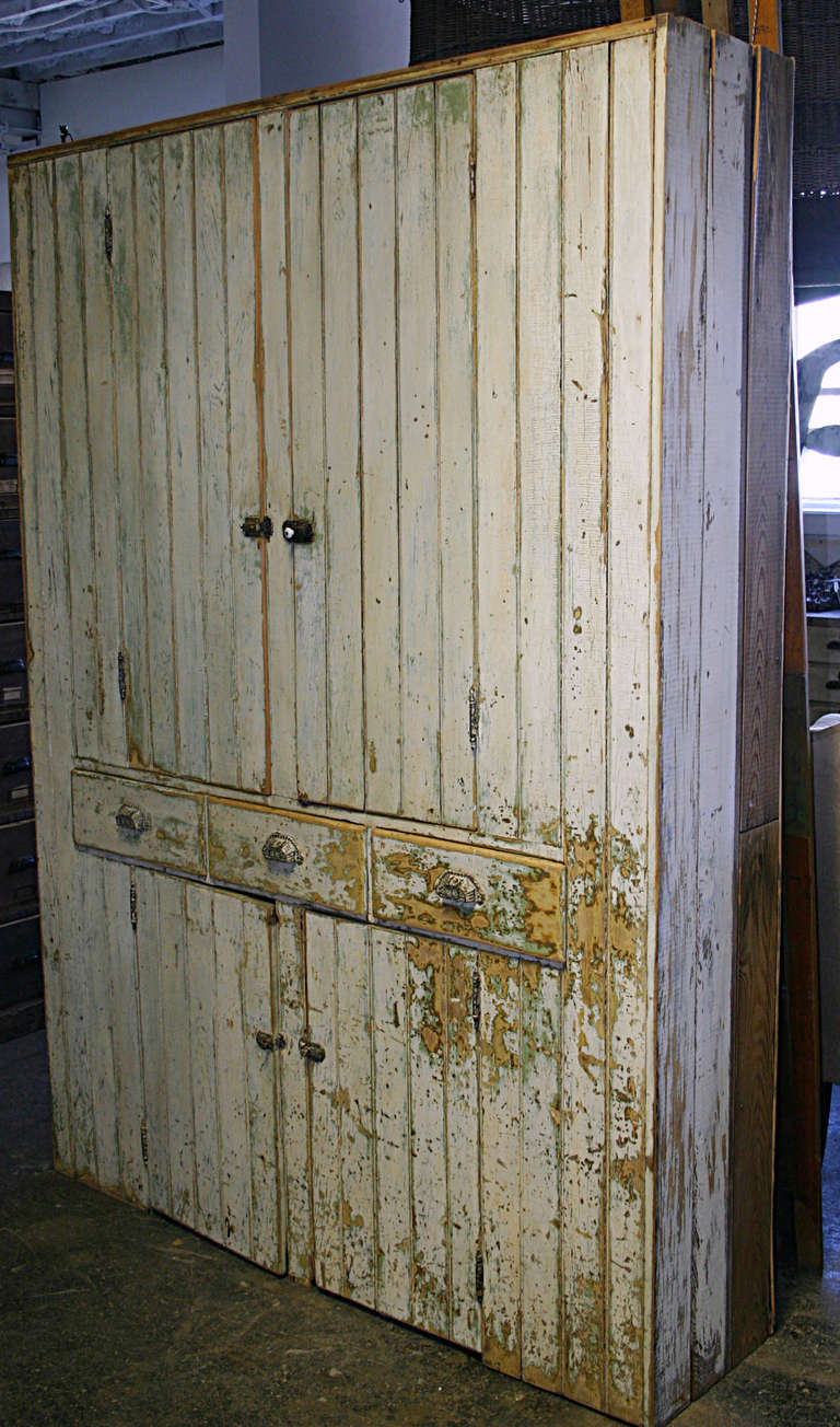 19th Century New York Painted Cupboard 3