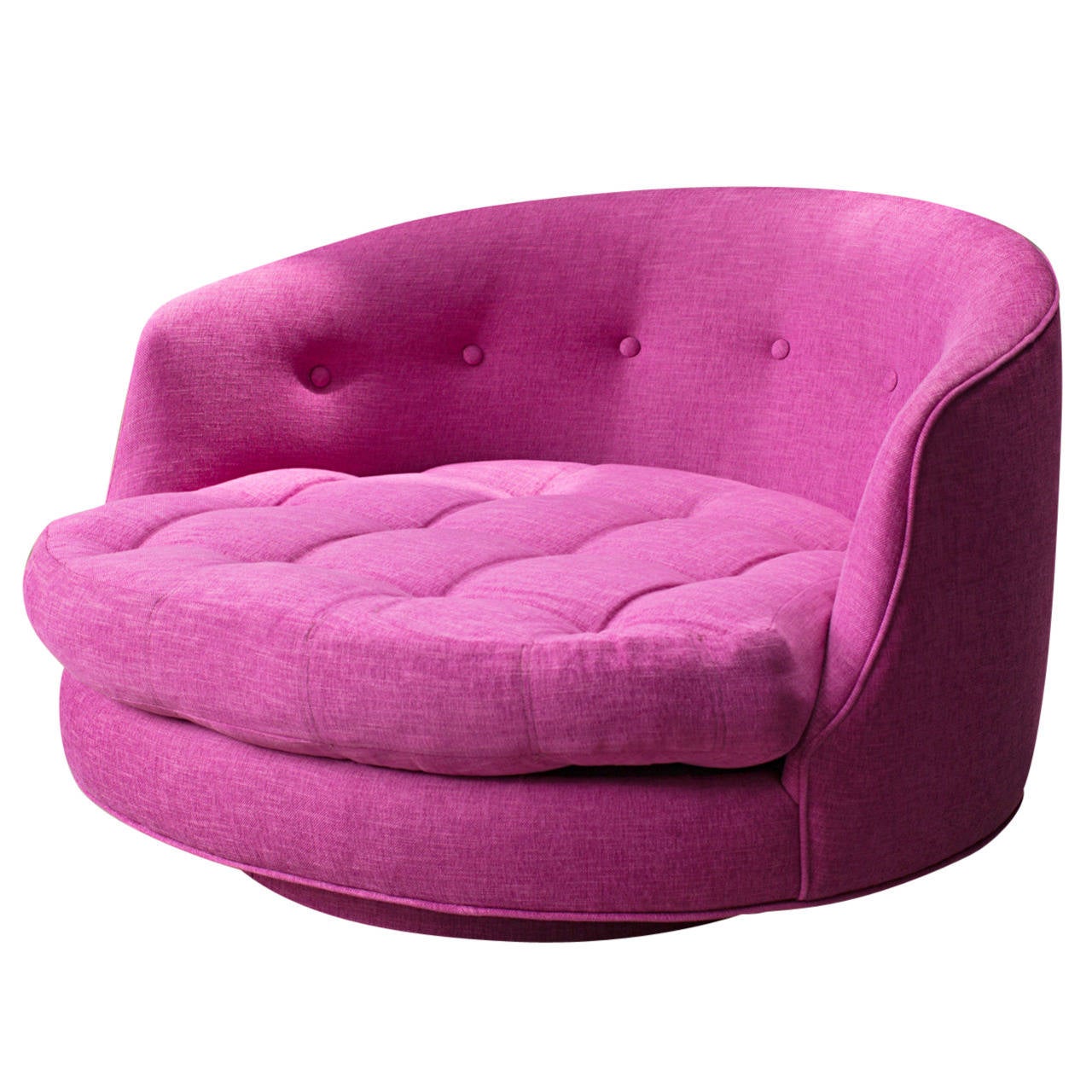 Milo Baughman Large Swivel Lounge Chair at 1stdibs