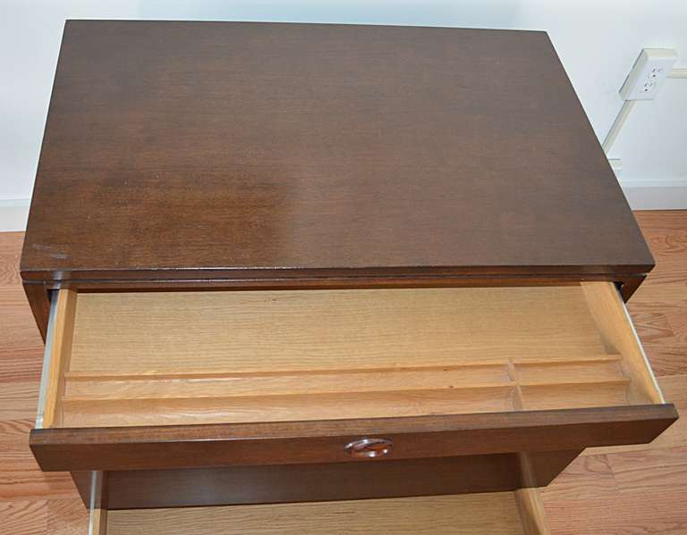 Edward Wormley for Dunbar Walnut File Cabinet 2