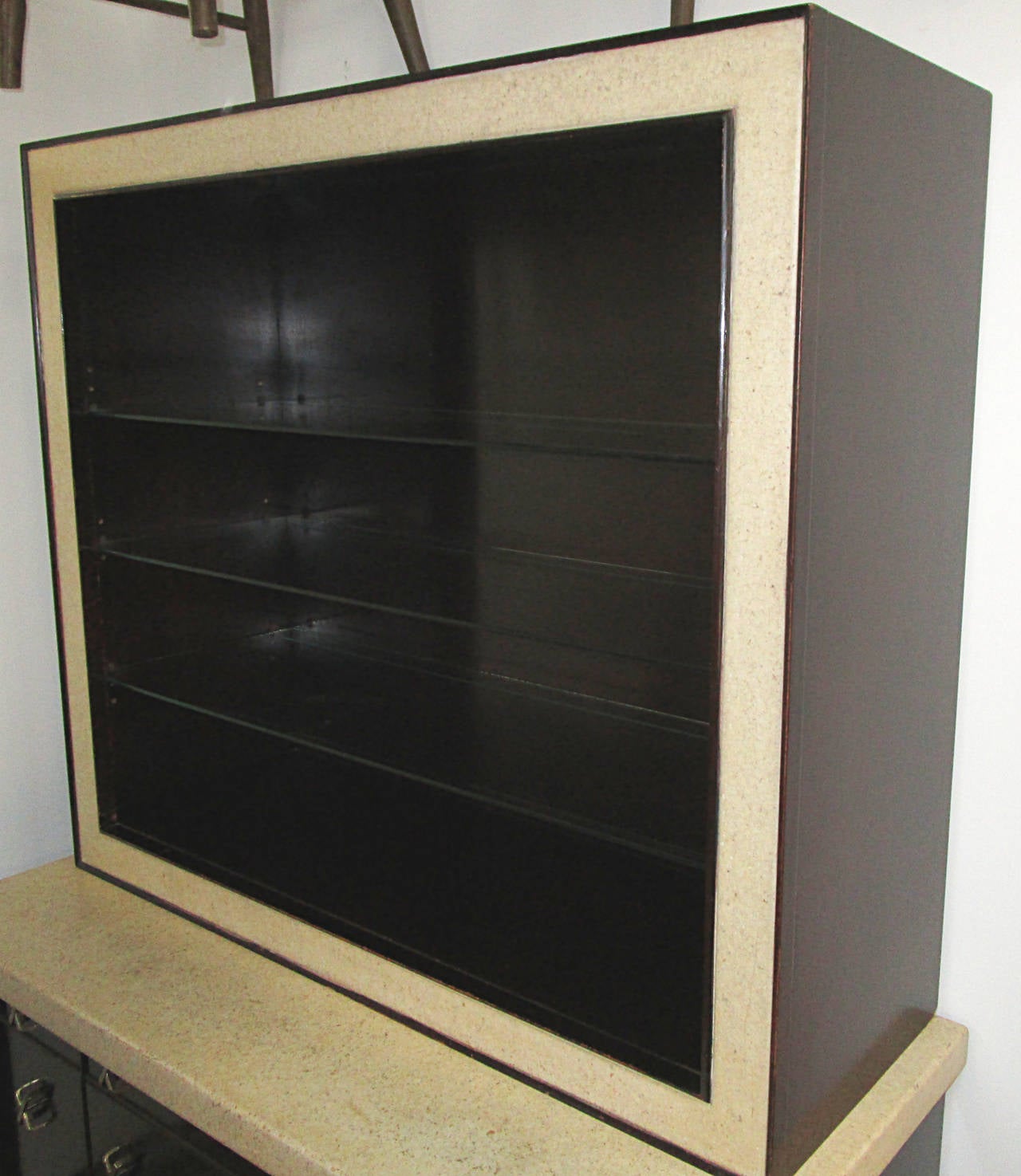 Paul Frankl Cork and Mahogany Cabinet 4