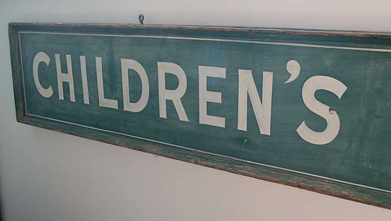 American Wooden Store Sign