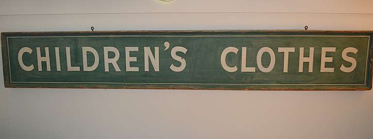 Wooden Store Sign 1