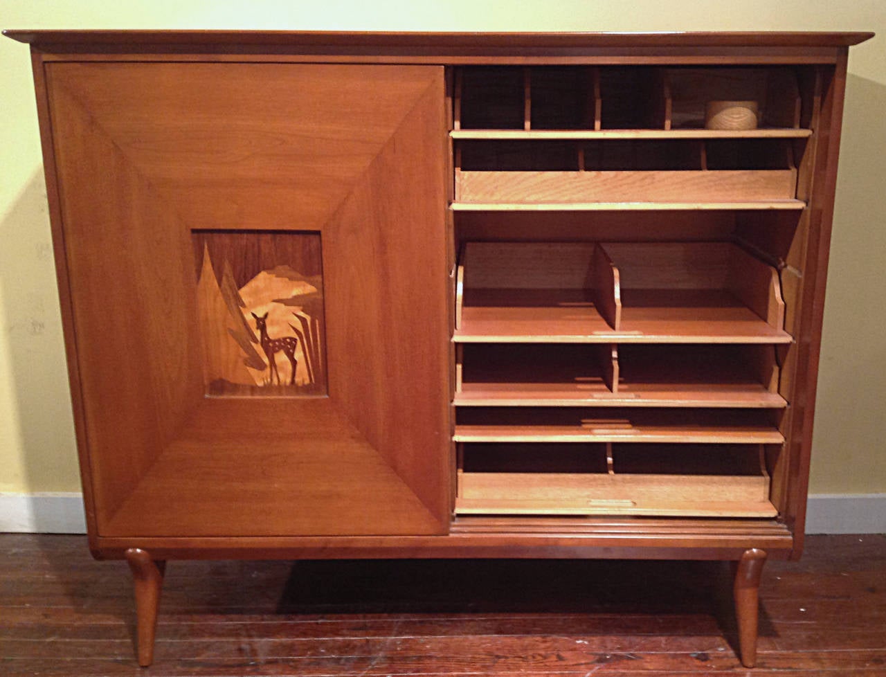 Renzo Rutili Gentleman's Chest with Deer Motif