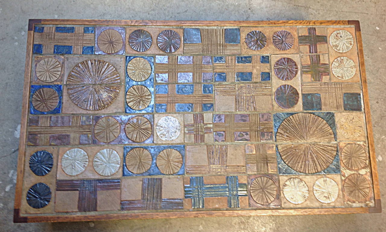Tue Poulsen Tile and Willy Beck Cocktail Table