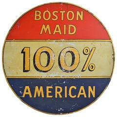 Boston Maid Trade Sign