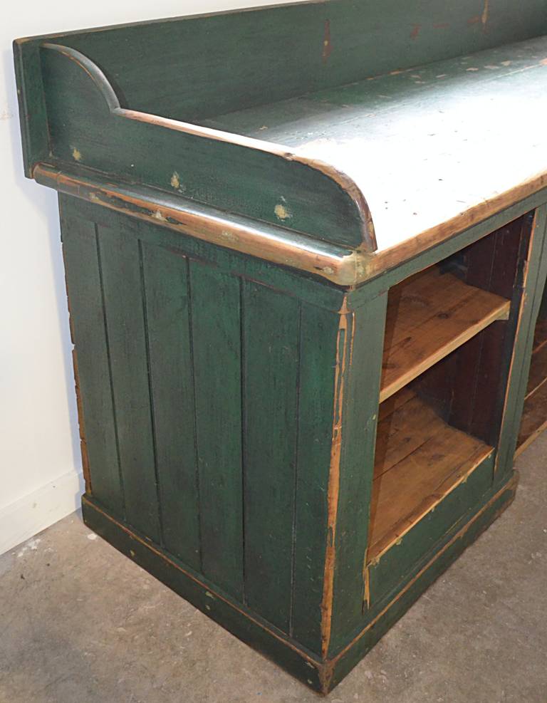 Painted Workbench or Counter In Excellent Condition In Hudson, NY