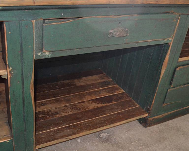 Mid-20th Century Painted Workbench or Counter