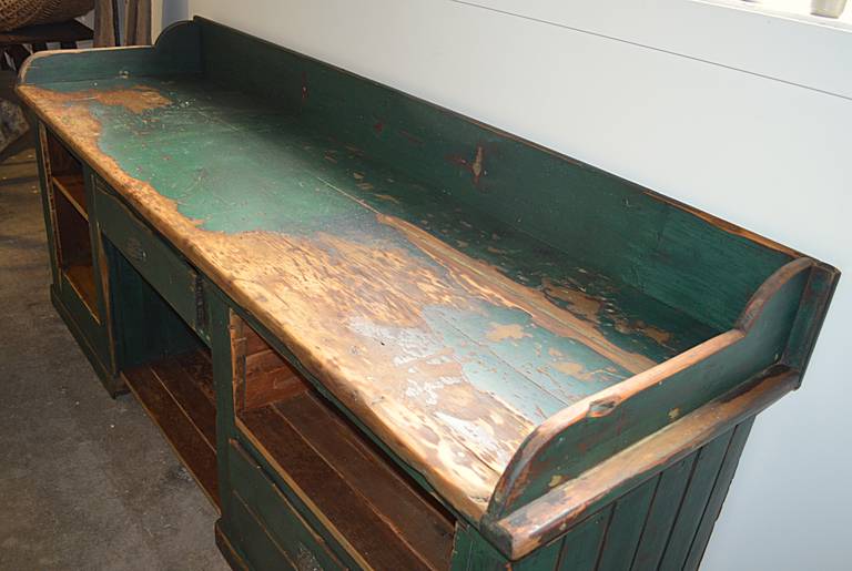 Wood Painted Workbench or Counter