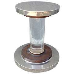 Romeo Rega Lucite Nickel and Copper Pedestal 10