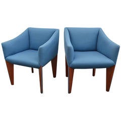 Pair of Italian Modernist Chairs