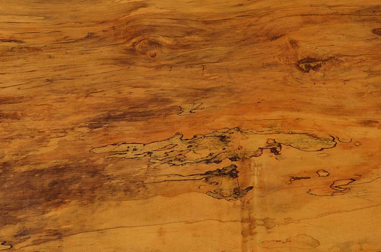 American Spalted Maple Natural Edge Cocktail Table by Roy Sheldon
