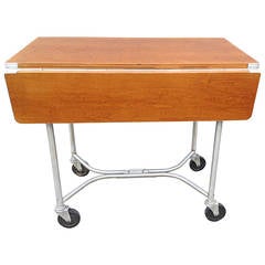 Warren McArthur Drop-Leaf Rolling Table