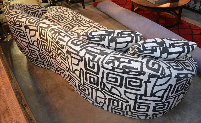 Mid-Century Modern Biomorphic Sofa by Directional