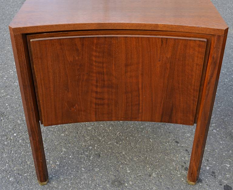 Pair of Walnut End Tables by Edmond Spence 1
