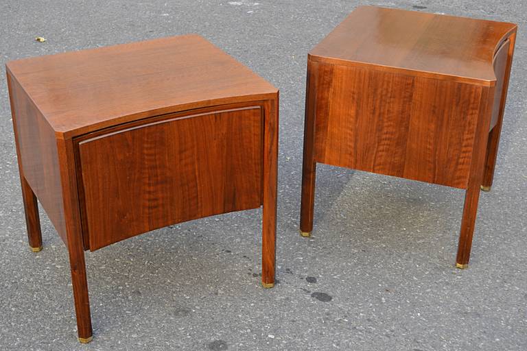 Pair of Walnut End Tables by Edmond Spence 2