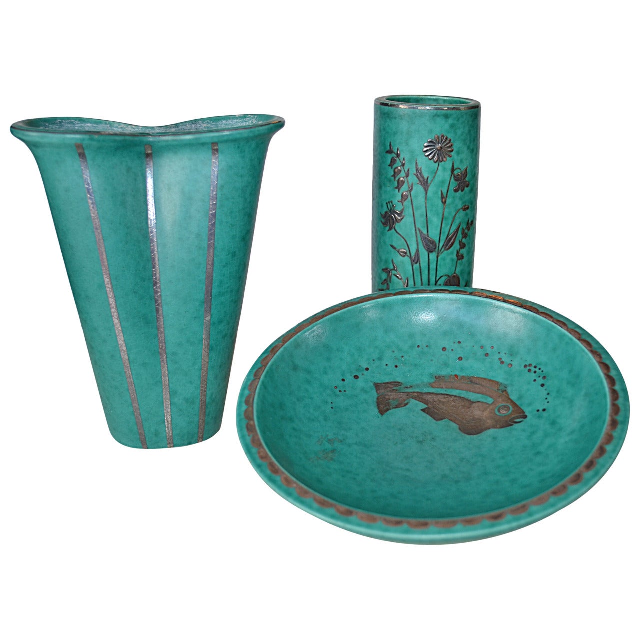 Wilhelm Kage Ceramics Argenta for Gustavsberg 1930's For Sale