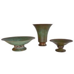 Carl Sorensen Three-Piece Bronze Table, Article Collection