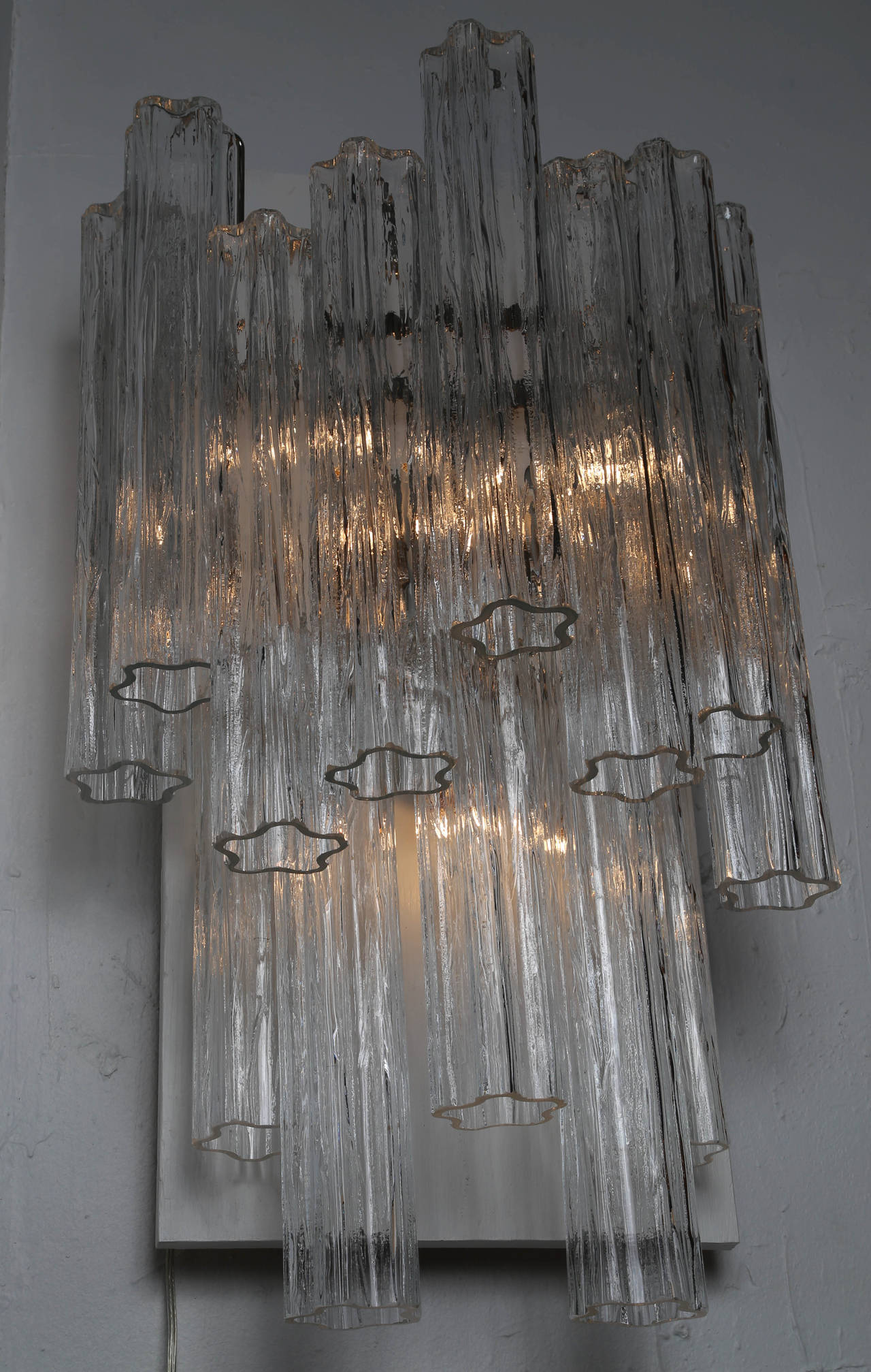 Mid-20th Century Massive Murano Tronchi Sconce by Camer